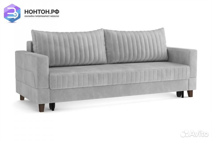 Диван выкатной евромагнат светло-серый