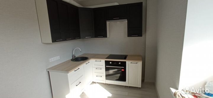 Кухня Селена 1,6*2 м Уни шварц/Андерсен пайн