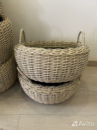 Кашпо из ротанга