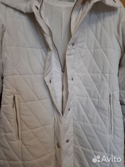 Пальто женское демисезонное 42 44 белое