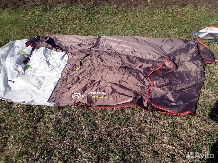 Палатка туристическая 4 местная с тамбуром