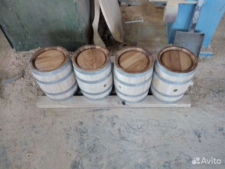 Деревянная бочка дубовая 50 литров