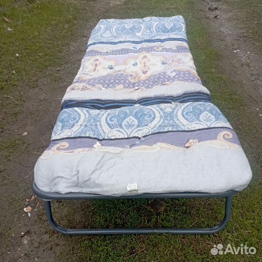 Раскладушка с матрасом бу