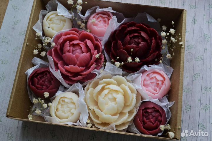 Мыло ручной работы - набор. День Рождения, 8 Марта