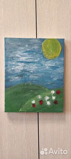 Картина полевые цветы