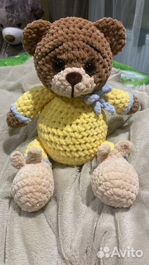 Плюшевые вязаные игрушки на заказ и в наличии
