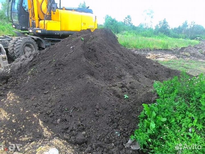 Земля плодородная чернозем грунт с доставкой
