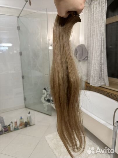 Волосы на заколках