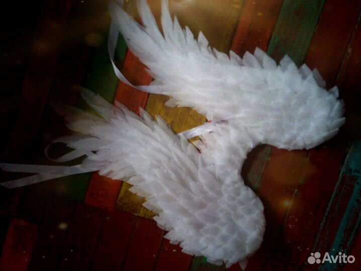 Изготавливаю крылышки ангела