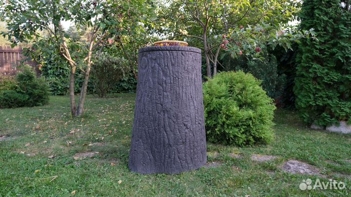 Емкость садовая декоративная текстура Пень