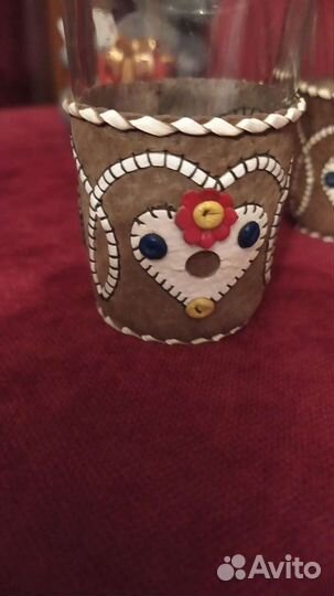 Стопки.ссср В кожаных чехлах 50 года Редкость