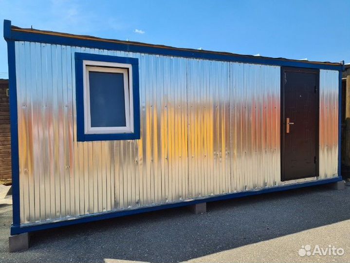 Блок контейнер с перегородкой 6 м