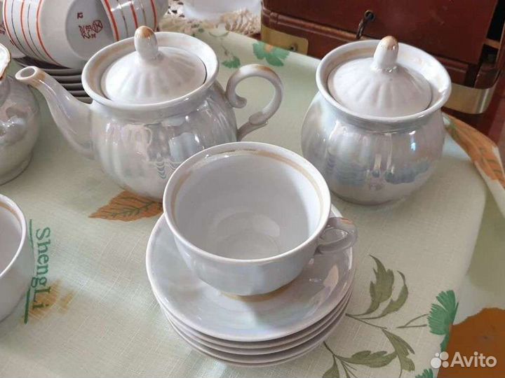 Чайный сервиз перламутр