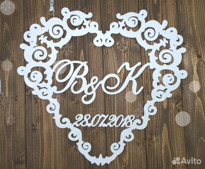 Монограмма на свадьбу (под заказ)