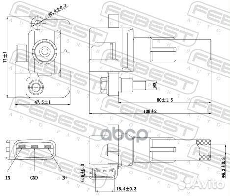 Катушка зажигания subaru legacy B13 2003.01-200
