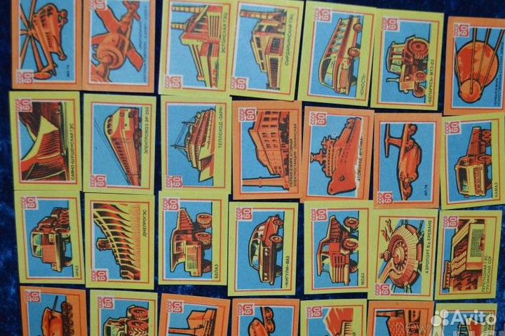 Наборы спичечных этикеток СССР новые