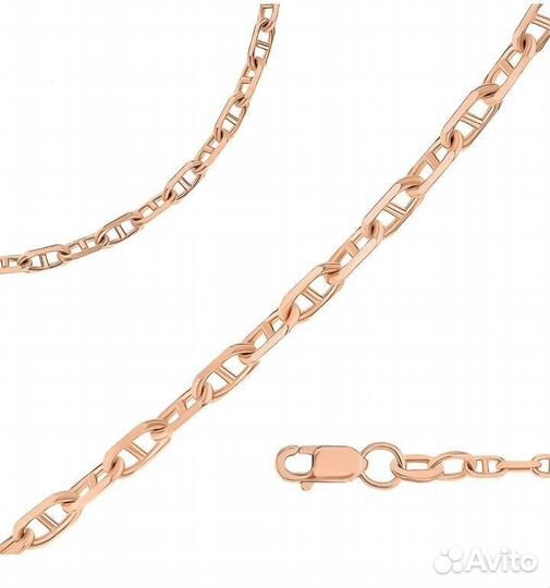 Цепочка женский кулон с якорной цепью