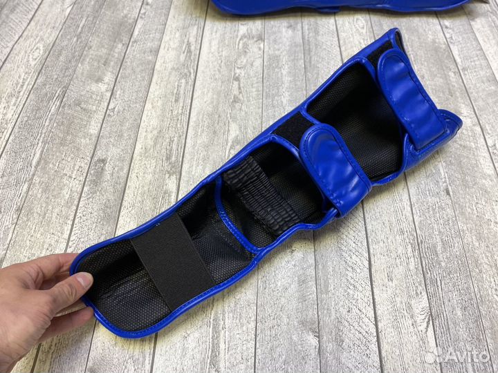 Защита голени и стопы Clinch Shin Instep Kick син