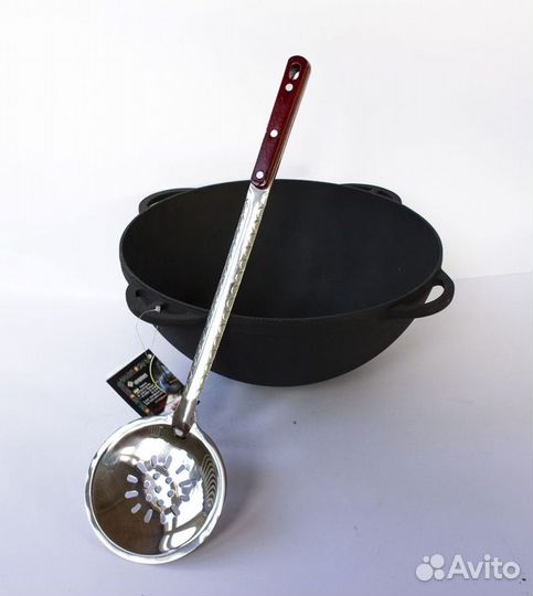 Шумовка и половник для казана 47 см