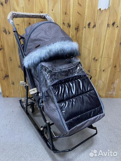 Санки коляска galaxy glory gloss