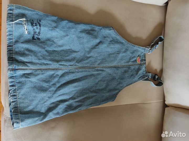 Джинсовый сарафан для девочки