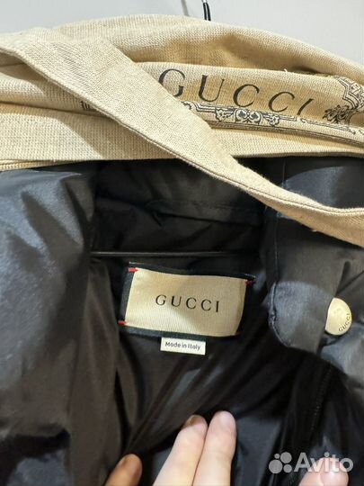 Пуховик мужской gucci