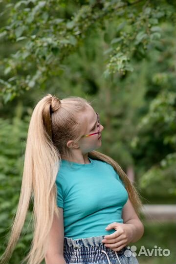 Съемный хвост из канекалона. Афрохвост. Шиньон