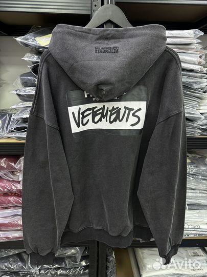 Худи vetements hello my name is oversize (новинка)