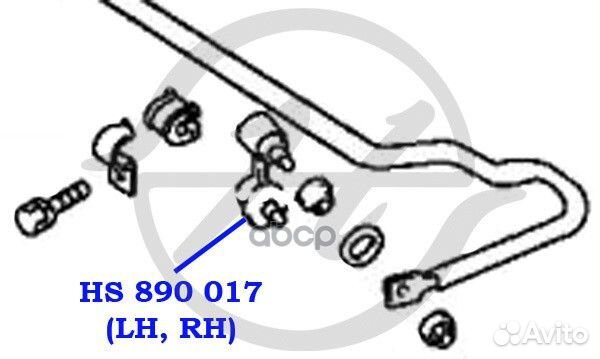 Тяга стабилизатора Hanse HS 890 017 HS890017 Hanse