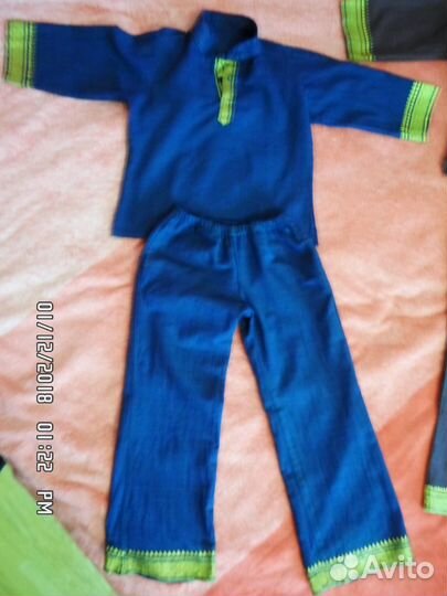 Х\б костюм (этно) рост 92-98 см