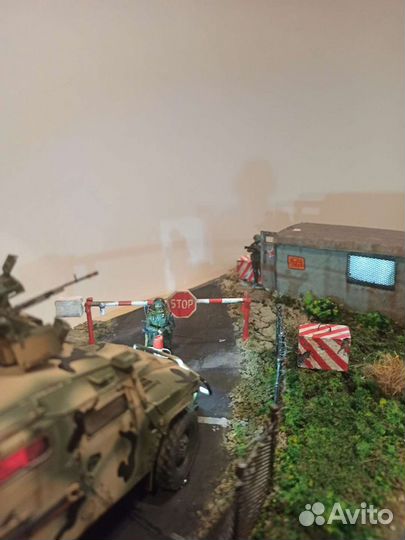 Диорама газ Тигр на кпп 1:35