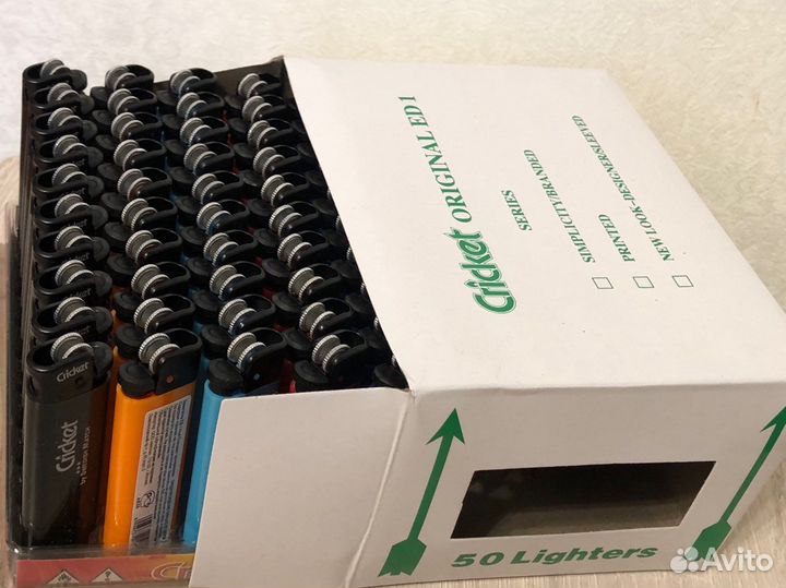 Зажигалки Крикет блоками