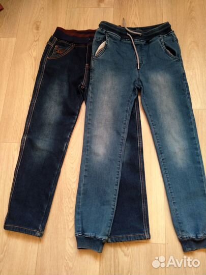 Одежда для мальчика (джинсы, кофты) 116-128 р-р