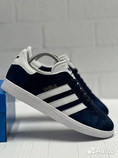 Adidas gazelle синие мужские