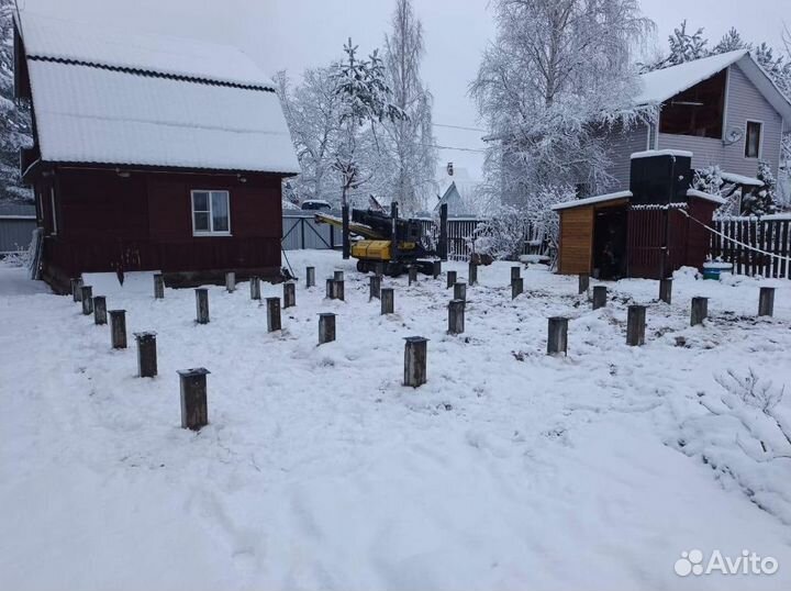 Железобетонные сваи монтаж