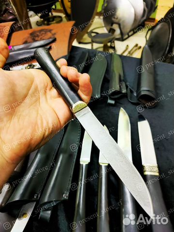 Бичак малый. Карачаевский нож. Дамаск