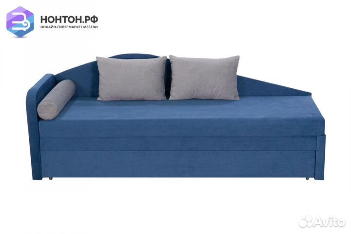 Диван еврософа Верди левый синий