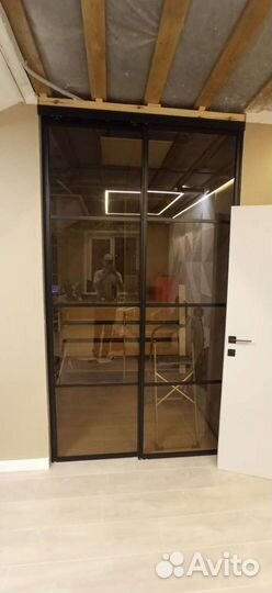 Раздвижные двери лофт. Подвесные двери