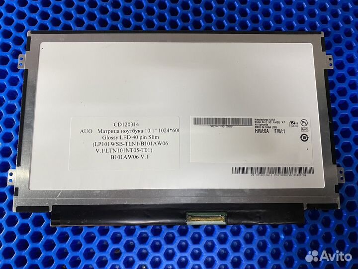 B101aw06 v.1 матрица 10.1 40 pin slim