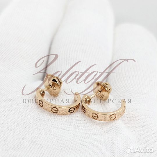 Серьги Cartier Love
