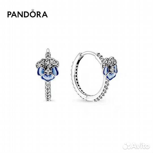 Серьги Pandora новые