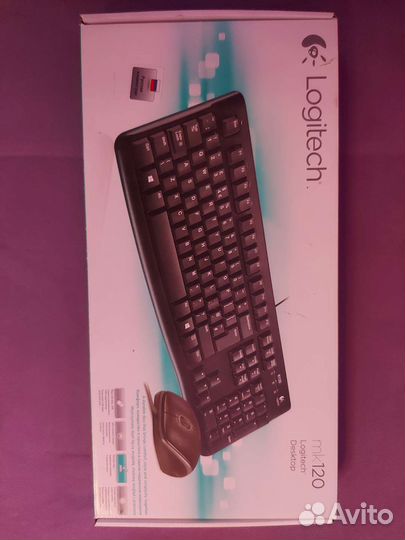 Клавиатура+мышь Logitech MK120