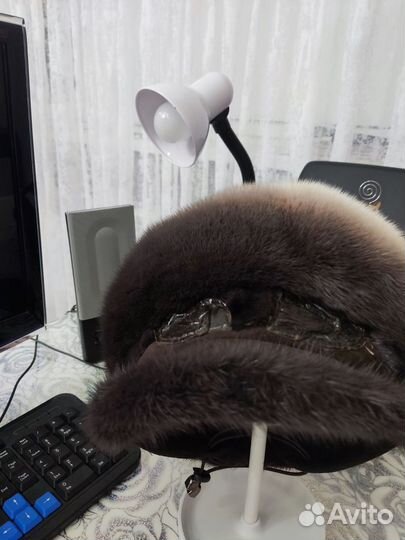 Норковый мягкий берет