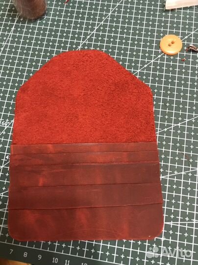 Кожаный изделие, кошелек ручная работа картхолдер