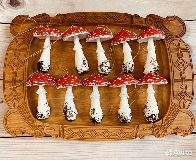 Ватные елочные игрушки