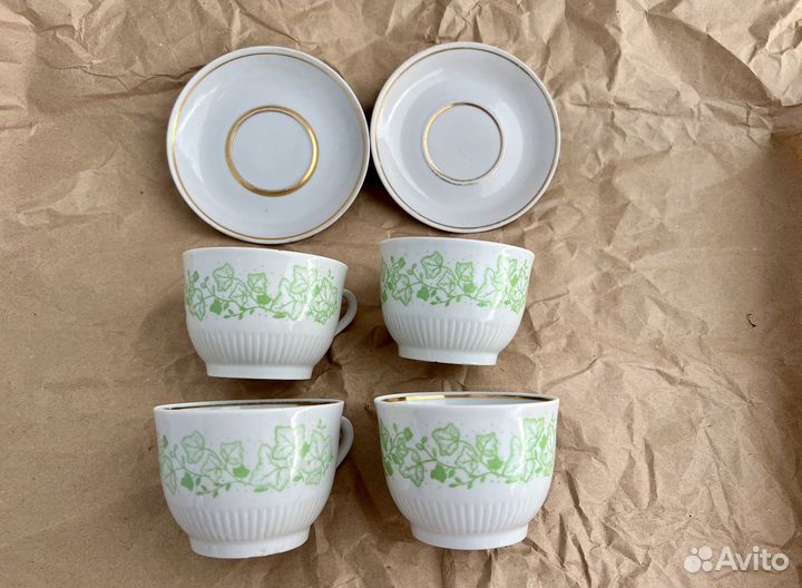 Чайная пара сервиз пролетарий СССР чашка блюдце