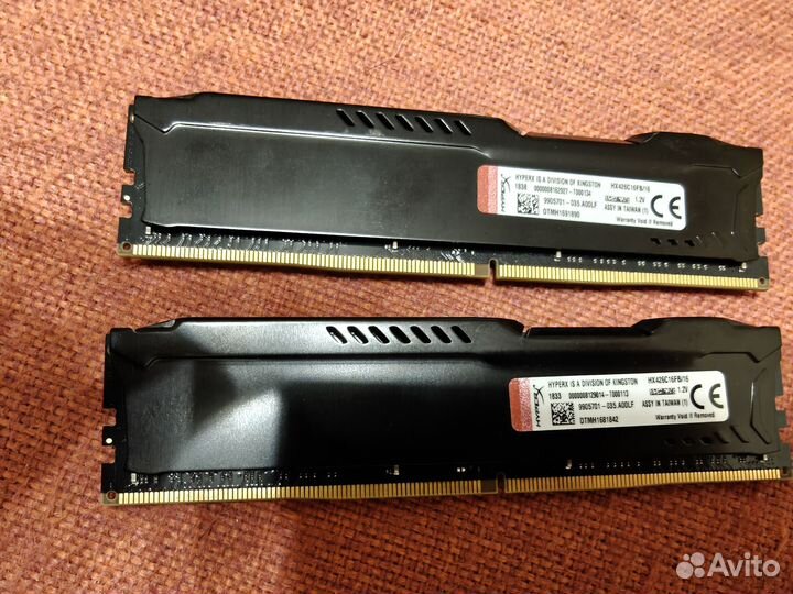 Kingston HyperX fury Black 2666 DDR4 32Gb (16x2) H