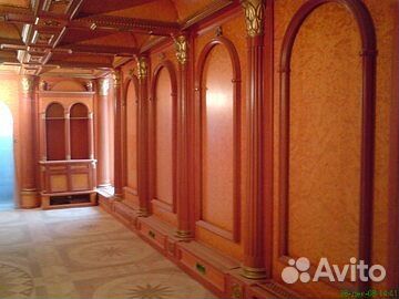 Деревянный потолок из массива дерева