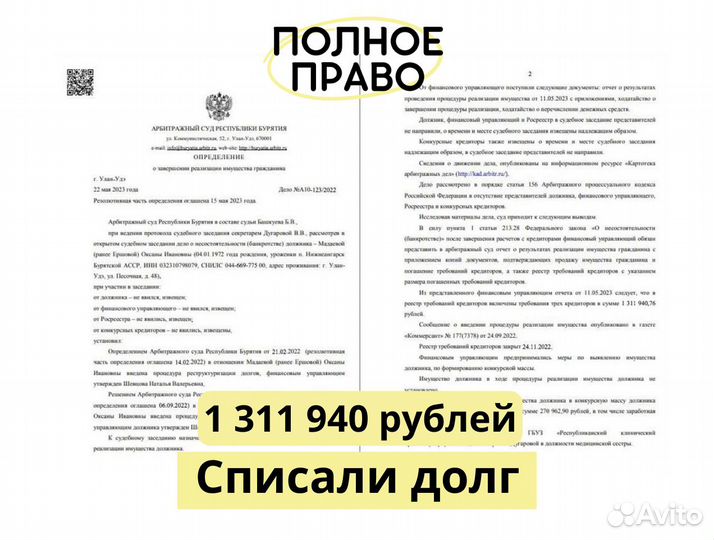 Банкротство. Списание долгов/кредитов с гарантией