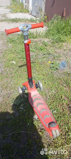 Самокат rush action трехколесный